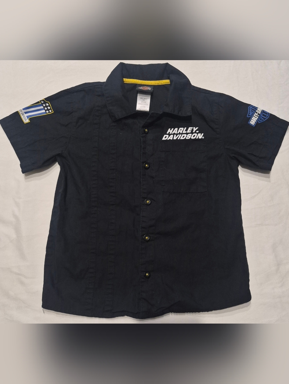 Harley Davidson Button Up Shirt Size 4/5
